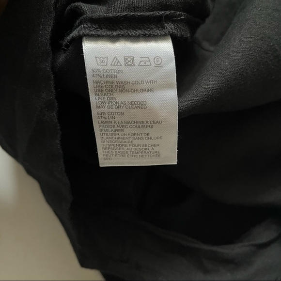 Urban Outfitters Black Button Down Linen/Cotton Blend  Romper size XS - Picture 8 of 9